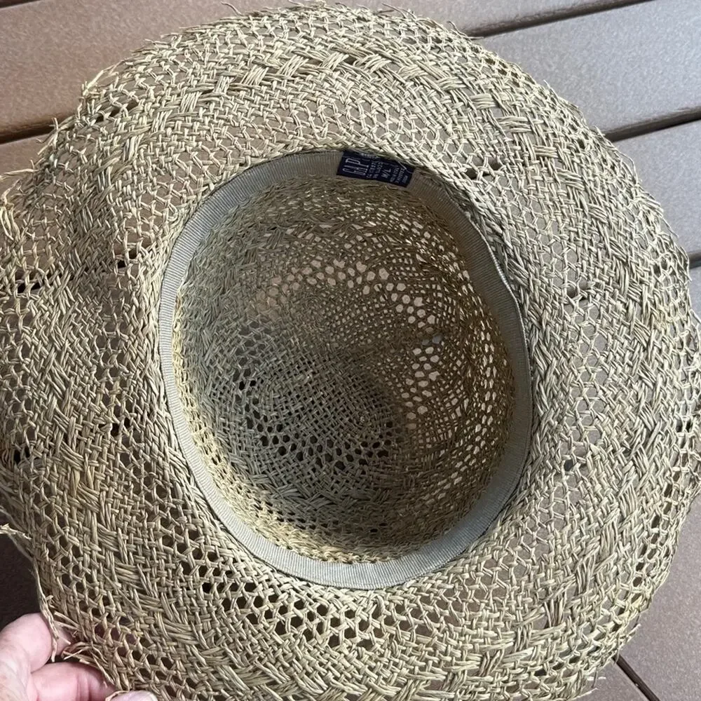 Gap Italian Straw Sun Hat Vintage M/L